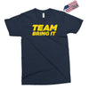 team bring it boots to asses the rock Exclusive T-shirt