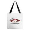 October Peeking Out Baby Girl Tote Bags