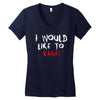 I Would  Like To Rage Women's V-Neck T-Shirt