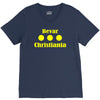 bevar christiania flag logo V-Neck Tee