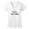 Cat Says Not Today Women's V-Neck T-Shirt
