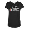 case ih farm center line Maternity Scoop Neck T-shirt