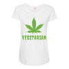 Vegetarian Maternity Scoop Neck T-shirt