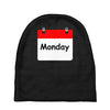 title of day of the week monday day of the week Baby Beanies