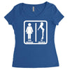 your girlfriend vs my girlfriend funny pub jokr  impress your friends! Women's Triblend Scoop T-shirt