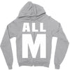 All M Zipper Hoodie