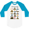life is a game 3/4 Sleeve Shirt