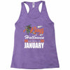 Halloween Kings Are Born In January Racerback Tank