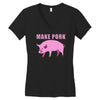 make pork trending Women's V-Neck T-Shirt