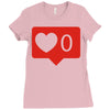 no love notification Ladies Fitted T-Shirt