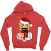 pop art christmas Zipper Hoodie