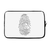darwin's fingerprint Laptop sleeve