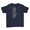 beard length chart Youth Tee
