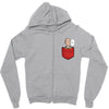saitama pocket Zipper Hoodie