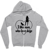 i like men who love dogs Zipper Hoodie