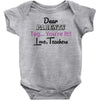Dear Parents Tag You're It Love Teachers Women's Baby Bodysuit