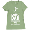 i'm a skiing dad   daddy Ladies Fitted T-Shirt