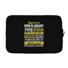 Legends Are Born In January Laptop sleeve