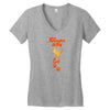 Sleeps With Cat Women's V-Neck T-Shirt