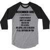 Super December Girl 3/4 Sleeve Shirt