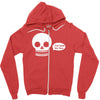 i live inside your face skull Zipper Hoodie
