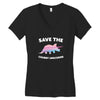 Save The Chubby Unicorns Women's V-Neck T-Shirt