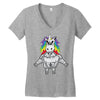 Gym Unicorn Women's V-Neck T-Shirt