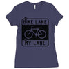 bike lane Ladies Fitted T-Shirt