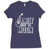 Family Trip To Moon Ladies Fitted T-Shirt
