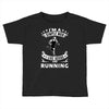 simple man running Toddler T-shirt