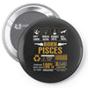 Born Pisces Multitasking Problem Solving Tees Pin-back button