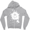 mud splatter smiley face smile forrest gump movie Zipper Hoodie