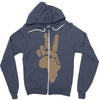 peace to africa Zipper Hoodie