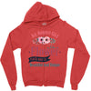 An August Girl Like A Flowers Zipper Hoodie