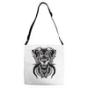 demon wolf Adjustable Strap Totes