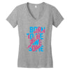 BORN TO BE AWESOME Women's V-Neck T-Shirt
