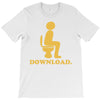 downloading poop T-Shirt