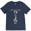 all about that bass no treble V-Neck Tee