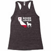californian boxer lover Racerback Tank