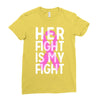 her fight is my fight Ladies Fitted T-Shirt