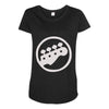 scott pilgrim vs the world bass guitar rockband vintage show movie tee Maternity Scoop Neck T-shirt