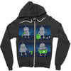 saving the world, one small step at a time Zipper Hoodie