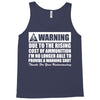 warning due to the rising cost of ammo Tank Top