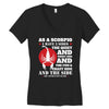 as a scorpio i have 3 sides Women's V-Neck T-Shirt