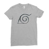 Hidden Leaf Village Symbol T-Shirt Ladies Fitted T-Shirt