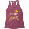 i'm not a widow i'm a wife to a husband with wings Racerback Tank