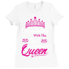 Celebrating With the 3rd Birthday Queen Ladies Fitted T-Shirt