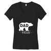 dad bear Women's V-Neck T-Shirt
