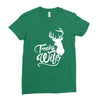 trophy wife deer Ladies Fitted T-Shirt