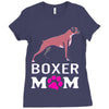 love boxer dog mom funny Ladies Fitted T-Shirt
